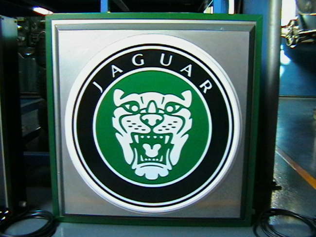 Jaguar illuminated sign.-Sold