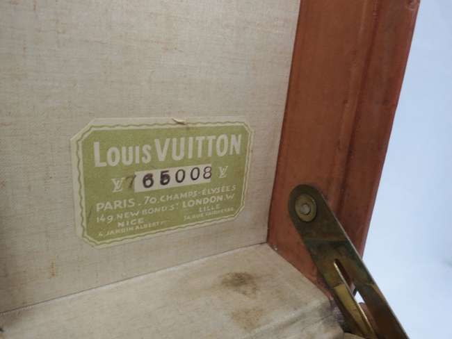 A vintage Louis Vuitton leather case c1920â€™s-Sold
