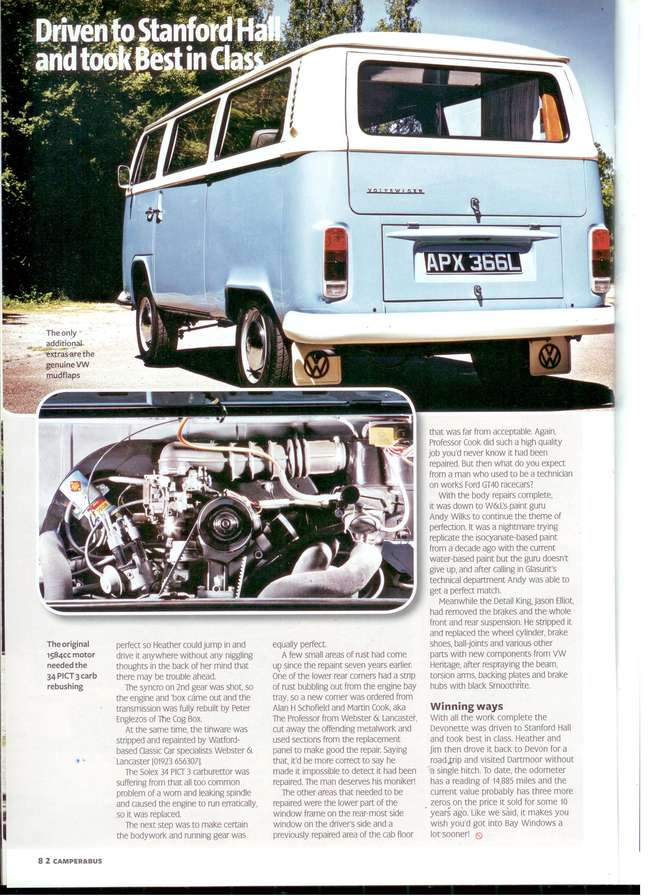1972 Volkswagen T2 Bay Window Camper Van Devonette-Sold
