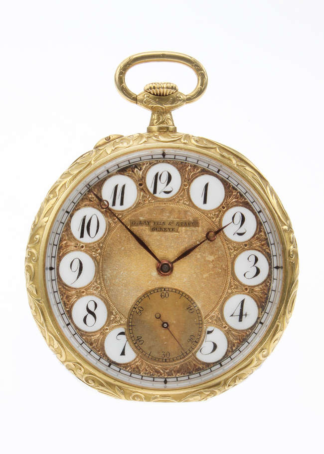 Golay Fils & Stahl 18ct Pocket Watch c.1917-Auction Lot