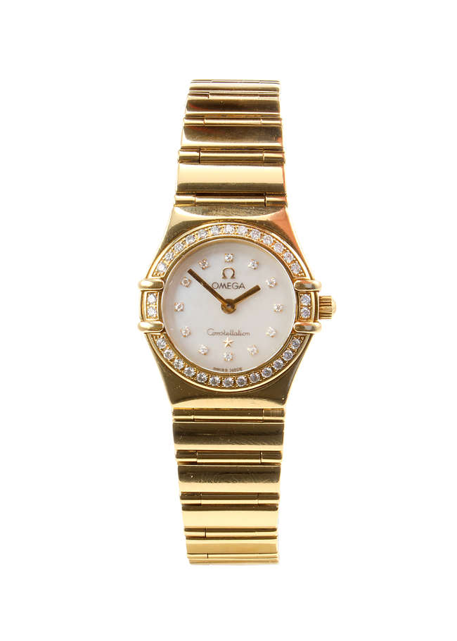 Omega Constellation â€˜My Choiceâ€™ Cindy Crawford 18ct Gold-Sold