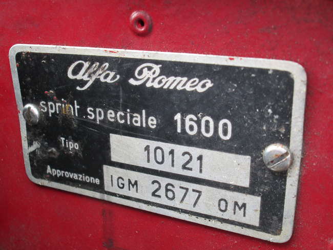 1965 Alfa Romeo Giulia SS-Sold