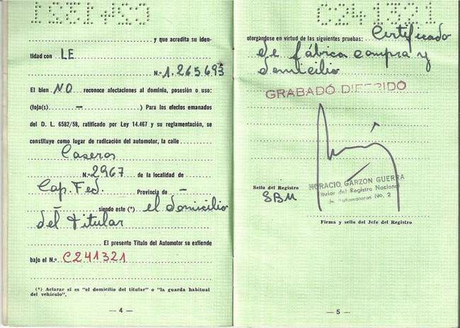 The Ex-Juan Manuel Fangio 1970 IKA Torino 380S-Sold