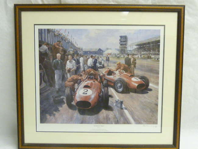 5 Assorted Motoring Prints-Sold