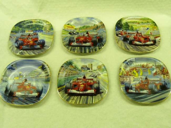 Set of Ferrari Commemorative Plates-Sold