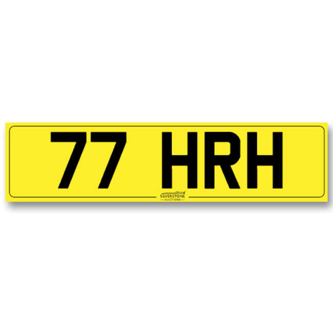 Registration No. - '77 HRH'-Auction Lot