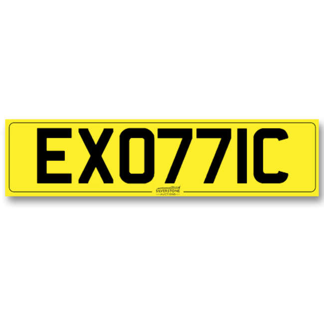 Registration No. - 'EXO77IC'-Auction Lot