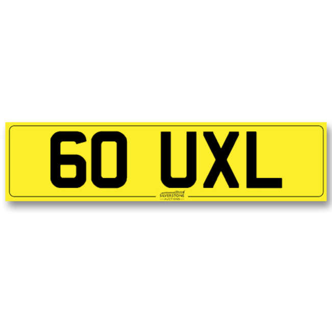 Registration No. - '60 UXL'-Auction Lot