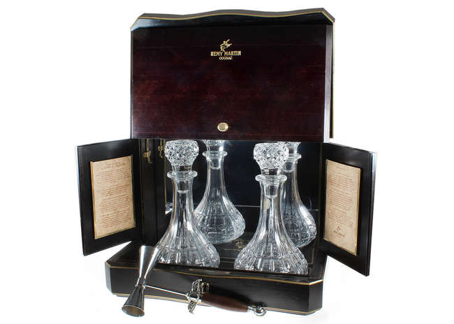 C.1980 Remy Martin cognac boxed decanter set-Sold
