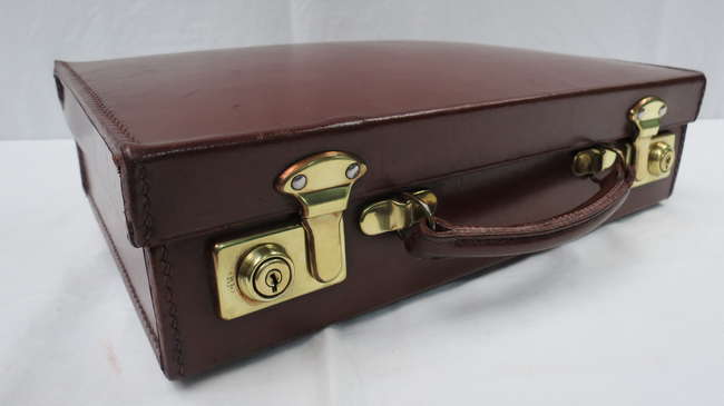 A small leather Attache Case-Sold