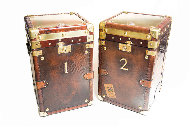 A pair of Army & Navy Travel Trunks-Sold
