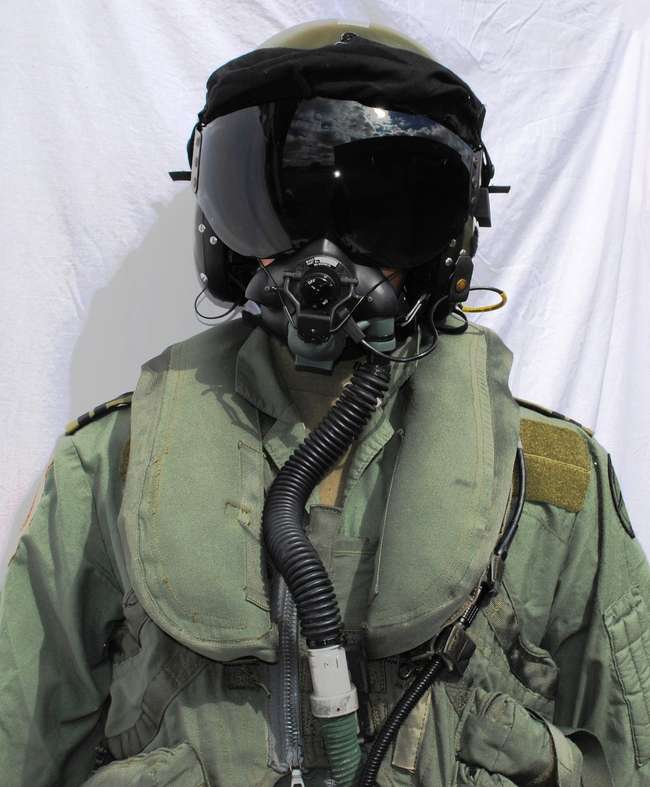 Harrier Jump Jet Pilot Dummy in Full Flight Gear-Sold