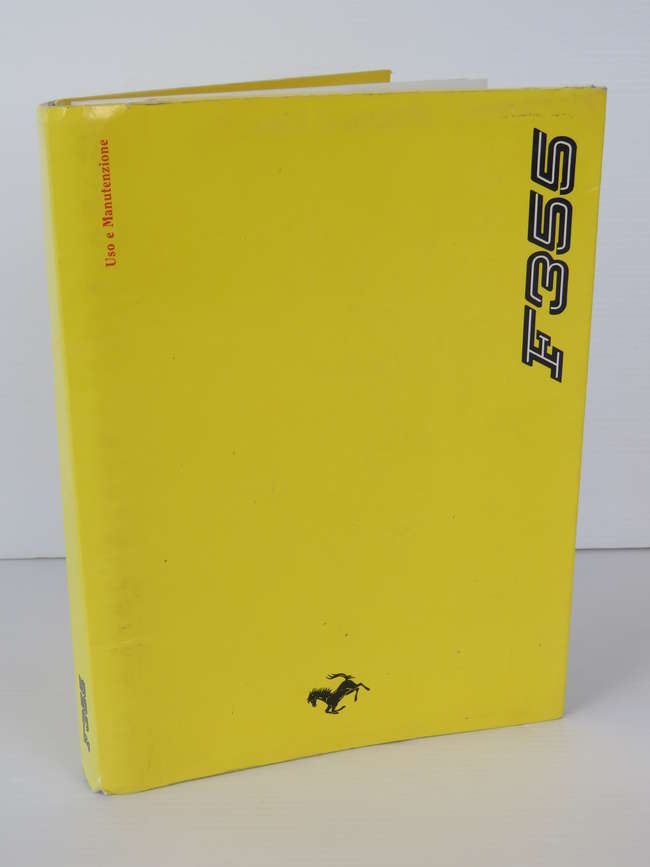 An original Ferrari F355 owners manual.-Sold