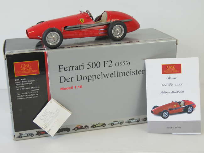 A 1/18th scale model Ferrari 500 F2 (1953)-Sold