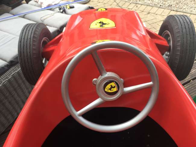 Child's arcade ride in the form of a 60's Ferrari-Sold