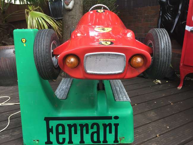 Child's arcade ride in the form of a 60's Ferrari-Sold