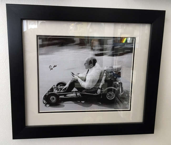 'Go-karting', with Sir Stirling.-Sold