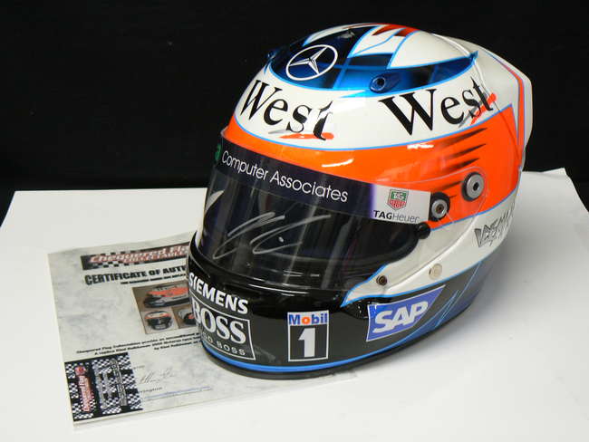 Full size replica helmet, signed Kimi Raikkonen-Sold