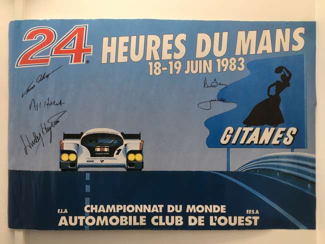 Multi-signed 1983 Le Mans poster.-Sold