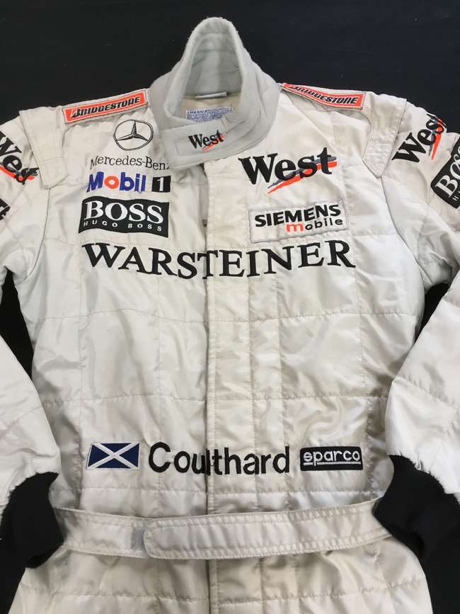 David Coulthard race suit.-Sold