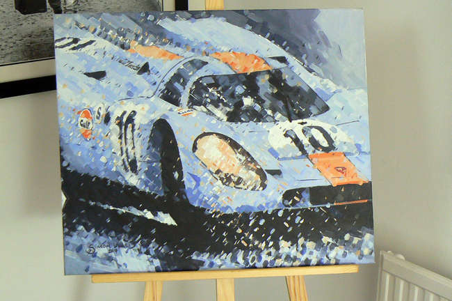 Rodriguez/Kinnunen Brands Hatch 1970 Painting  -Sold