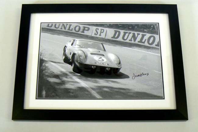 Jack Sears signed photo, Le Mans.-Sold