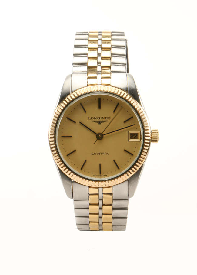 Longines Bi Colour Automatic.-Sold