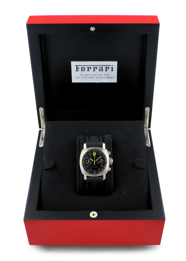 2013 Panerai Ferrari Chronograph f6722 Automatic Box and Pap-Sold
