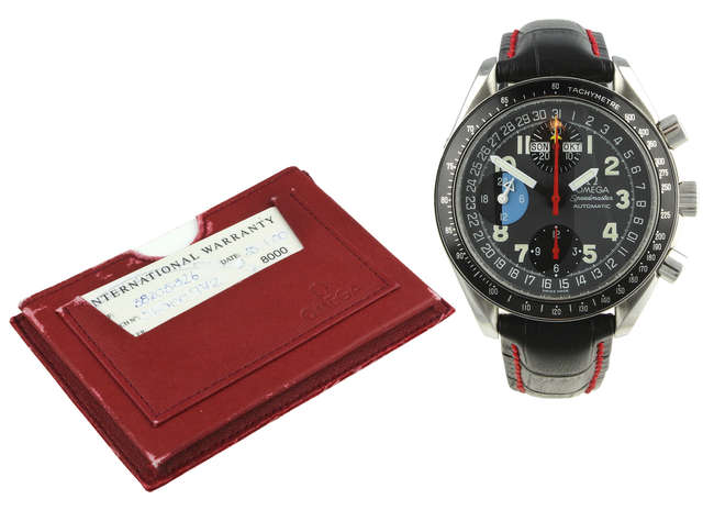 Omega Speedmaster Day-Date automatic chronograph complete wi-Sold