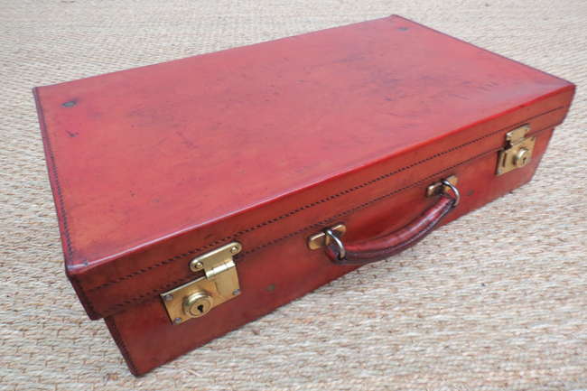 A good English leather suitcase-Sold