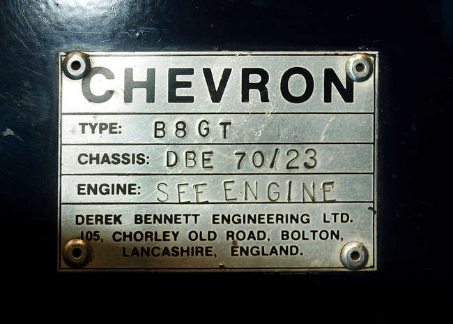 1969 Chevron B8 DBE 70/023-Auction Lot