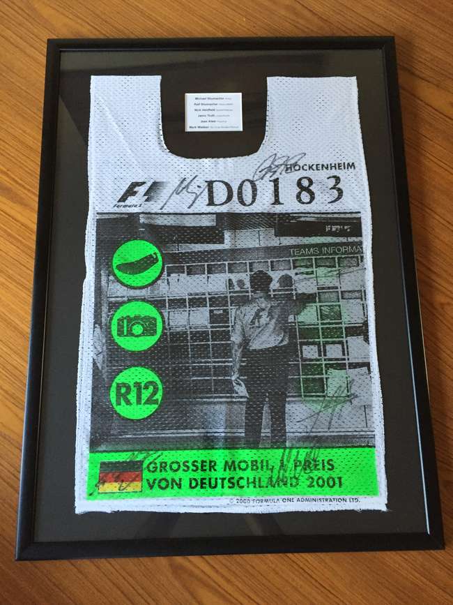 Signed Marshalls Race Vest.-Auction Lot