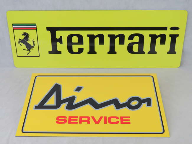 Two contemporary Ferrari Signs-Sold