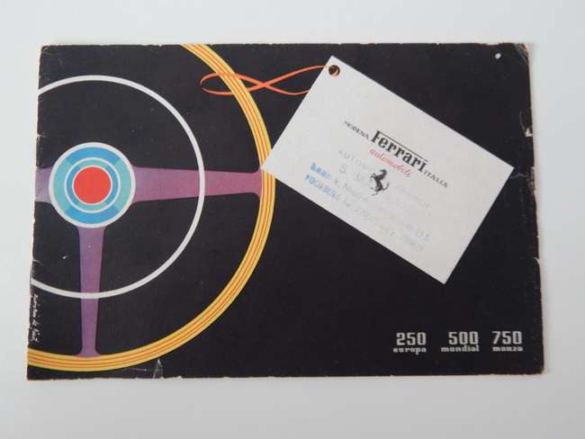 FERRARI 250 EUROPA,750 MONZA BROCHURE.-Auction Lot