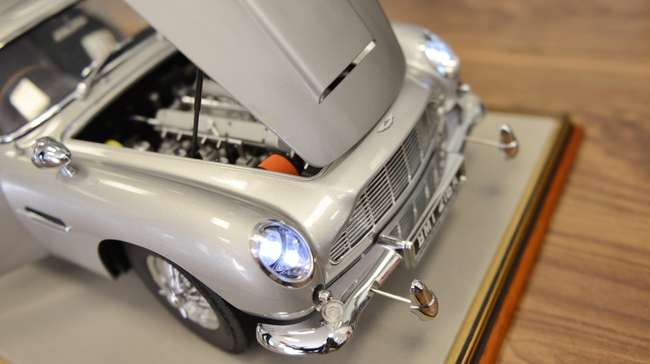 A 1/8th Scale Model of the James Bond 'Goldfinger' Aston Mar-Auction Lot