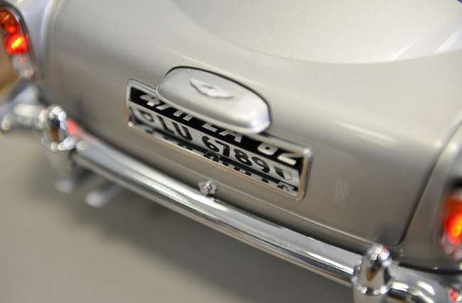 A 1/8th Scale Model of the James Bond 'Goldfinger' Aston Mar-Auction Lot