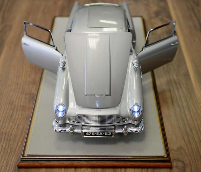 A 1/8th Scale Model of the James Bond 'Goldfinger' Aston Mar-Auction Lot