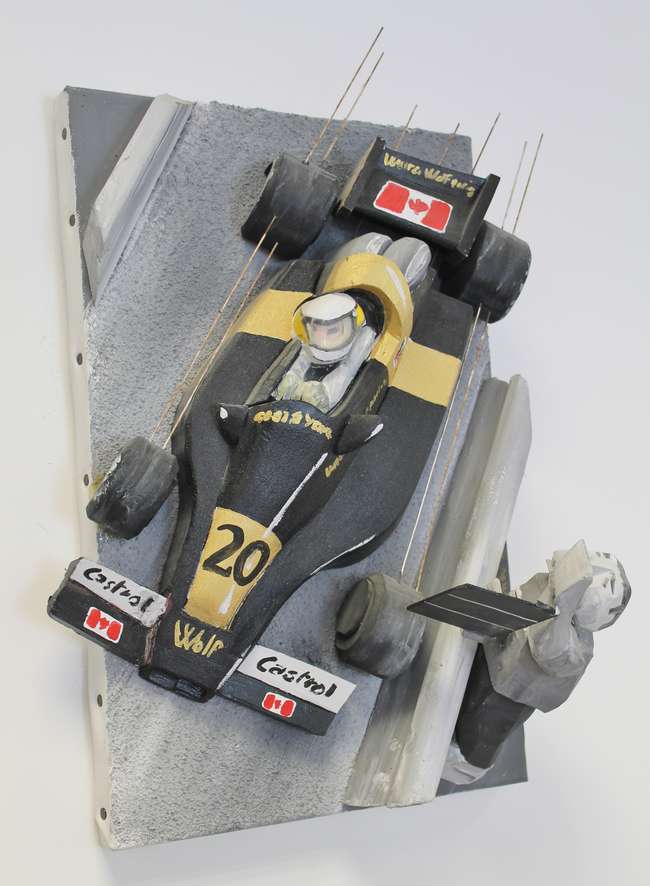 Jody Scheckter in 3D by Didier Becet, 1997.-Auction Lot