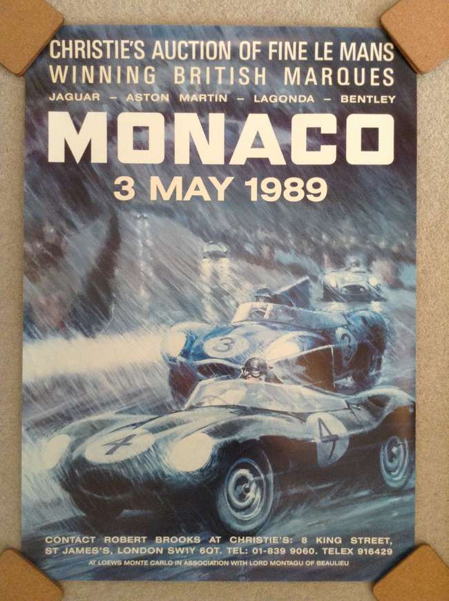 A collection of three posters from the 1980's Christie's Auc-Sold