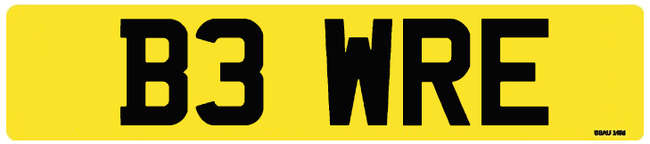 Private Registration Number - B3WRE-Sold
