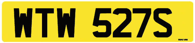 'WTW 527S' Registration number-Auction Lot