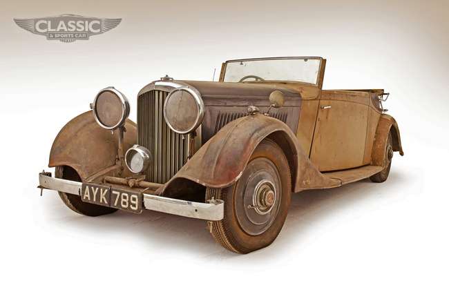 1934 Bentley 3 1/2 Litre Three-Position Drophead Coupe by Th-Sold