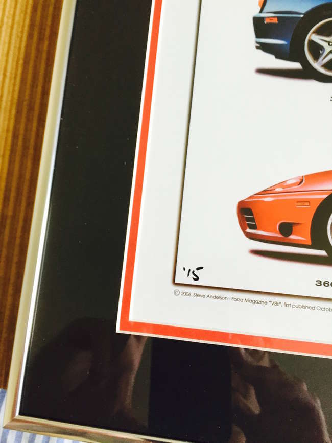 'Ferrari V8s', by Steve Anderson-Sold