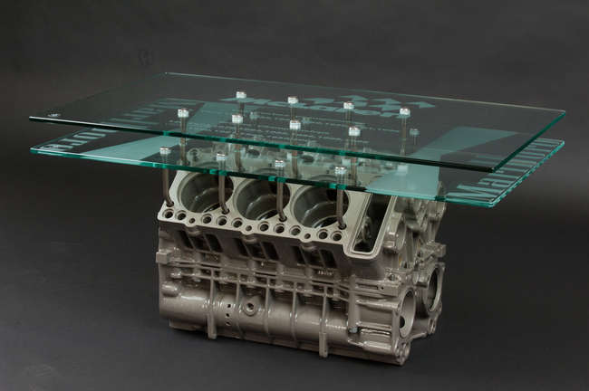 Coffee table based on a  McLaren TAG Porsche F1 -Sold