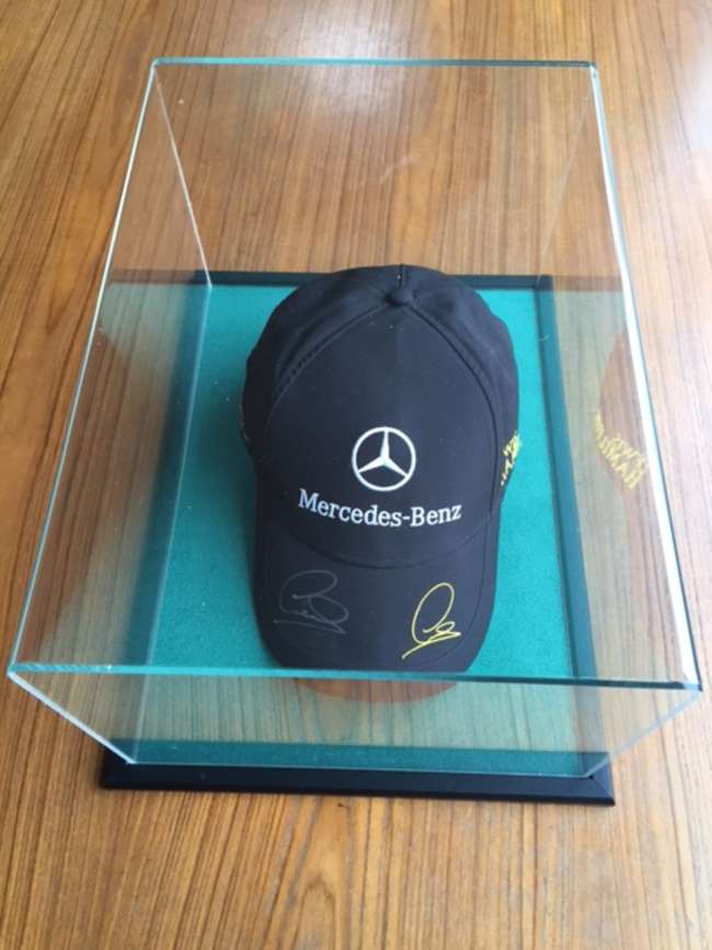 Lewis Hamilton signed Mercedes cap-Sold