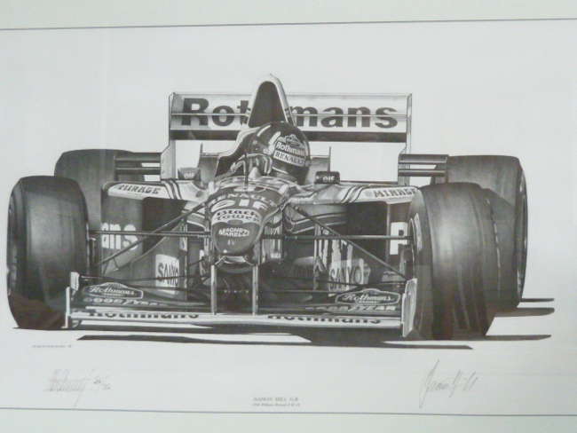 Damon Hill OBE Limited Edition Print-Auction Lot