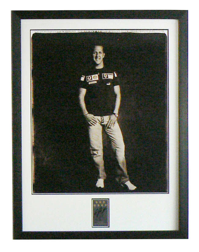 Signed Michael Schumacher OPUS Polaroid-Auction Lot