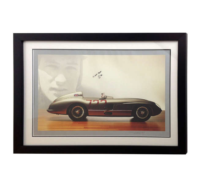 Sir Stirling Moss signed Mercedes-Benz â€˜722â€™ dealer post-Sold