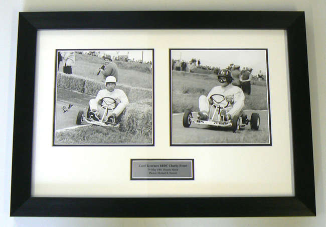 Karting with Graham Hill, 1961.-Sold