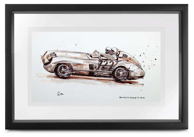 722 by Anna-Louise Felstead, signed Sir Stirling Moss-Sold